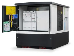 Navigation graphic to the product page of the compact transfer station from Faber E-Tec.